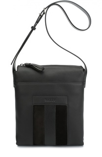 Кожаная сумка-планшет с логотипом бренда Bally