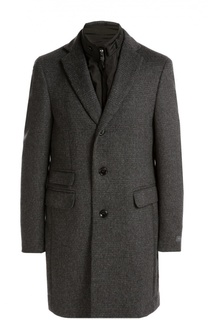 Шерстяное однобортное пальто с подстежкой Pal Zileri