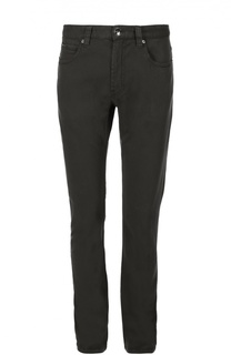 Слаксы из эластичного хлопка Armani Collezioni