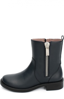 Кожаные полуспоги с боковой молнией Gucci