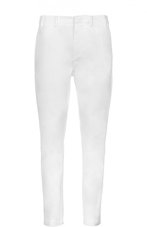 Хлопковые брюки-слаксы с карманами No. 21