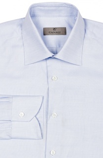 Классическая рубашка из фактурного хлопка Canali