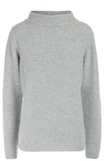 Кашемировый пуловер фактурной вязки с высоким воротником Windsor