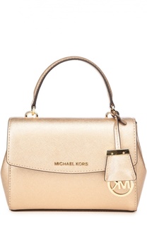 Сумка Ava Extra-Small из металлизированной кожи Michael Michael Kors