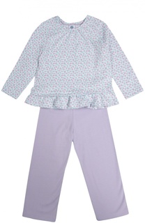 Хлопковая пижама с цветочным принтом Sanetta