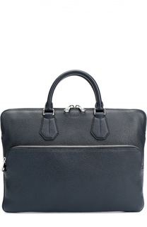 Кожаная сумка для ноутбука с внешним карманом на молнии Bally