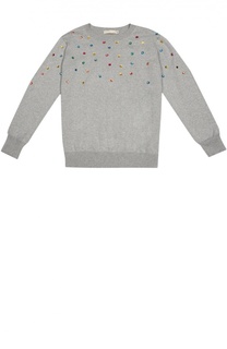 Пуловер с декоративной отделкой стразами Stella McCartney