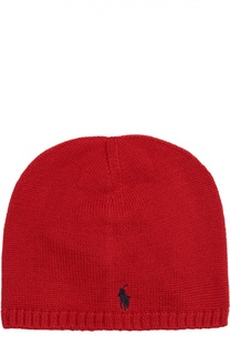 Вязаная шапка с нашивкой Polo Ralph Lauren