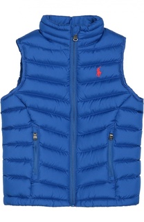 Стеганый жилет с воротником-стойкой Polo Ralph Lauren