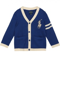 Хлопковый кардиган с контрастным кантом Polo Ralph Lauren