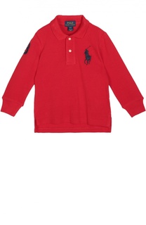 Хлопковое поло с длинными рукавами Polo Ralph Lauren