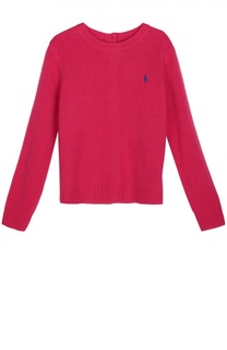 Джемпер из смеси шерсти и кашемира с застежкой на спине Polo Ralph Lauren