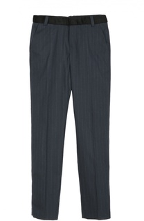 Шерстяные брюки прямого кроя в полоску Marc Jacobs
