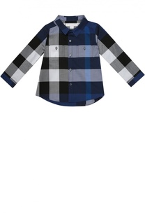 Рубашка из хлопка с принтом Burberry