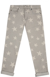 Джинсы прямого кроя с принтом в виде звезд Stella McCartney