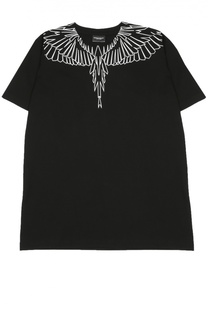 Хлопковая футболка с принтом Marcelo Burlon Kids of Milan