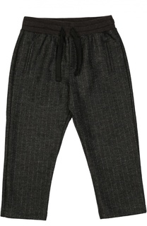 Брюки из смеси шерсти и хлопка Dolce &amp; Gabbana