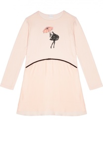 Сорочка с контрастным принтом La Perla