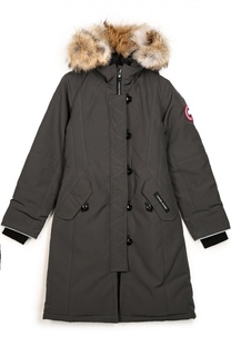 Куртка с меховой отделкой капюшона Canada Goose