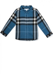 Рубашка из хлопка с принтом Burberry