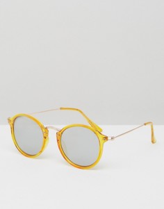 Круглые солнцезащитные очки 7X - Коричневый