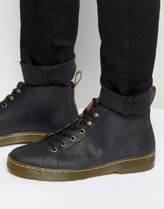 Кожаные ботинки с 6 парами люверсов Dr Martens - Черный