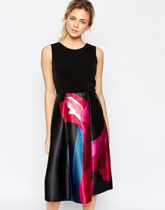 Платье с принтом Ted Baker - Розовый