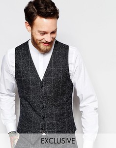 Зауженный жилет в крапинку Noak - Серый