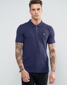 Темно-синяя футболка-поло с логотипом Lyle &amp; Scott - Темно-синий