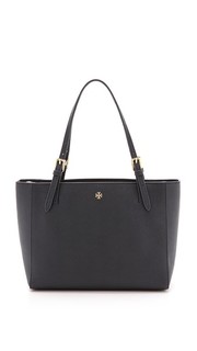Объемная сумка с короткими ручками York с небольшой пряжкой Tory Burch