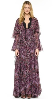 Вечернее платье с оборками Giambattista Valli