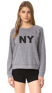 Меланжевая винтажная толстовка с надписью «NY» Monrow