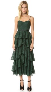 Кружевное платье с оборками Cynthia Rowley