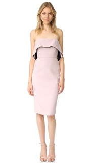Платье без бретелек с оборками Bcbgmaxazria