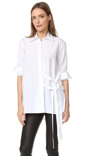 Tie Overlap Blouse Helmut Lang