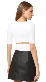 Short Sleeve Back Slit Tee