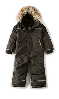 Grizzly coyote fur trim snowsuit - Canada Goose