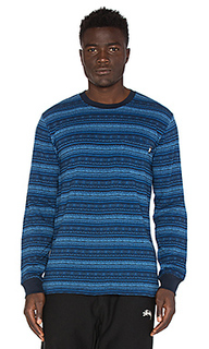 Ethnic jacquard l/s crew - Stussy