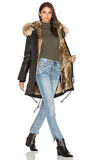 Chelsea golden fox and asiatic rabbit fur lined parka - Nicole Benisti