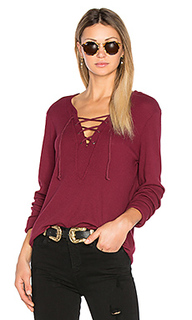 Long sleeve tie neck top - Michael Stars