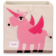 Коробка для хранения Единорог (Pink Unicorn), 3 Sprouts