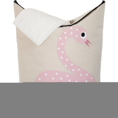 Корзина для белья Лебедь (Pink Swan), 3 Sprouts
