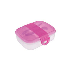 Контейнер для хранения питания с крышками, ложкой и вилкой, Munchkin, красный