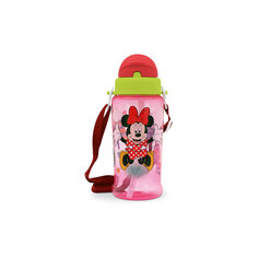 Поильник "Минни" DISNEY 360 мл.,от 6 мес., LUBBY, красный