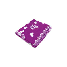 Байковое одеяло 100х118 см., Топотушки, фиолетовый Ермолино