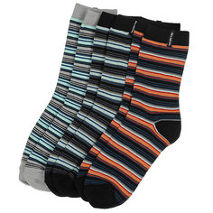 Носки средние Billabong Stripe Sock 3 Pack Assorted