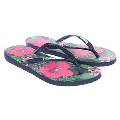 Вьетнамки Havaianas Slim Floral Navy/Multi