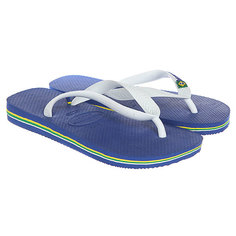 Вьетнамки Havaianas Brasil Logo Blue/White