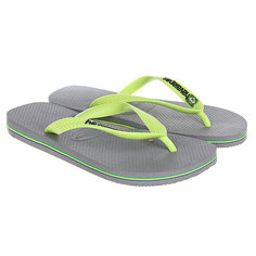 Вьетнамки Havaianas Brasil Logo Grey