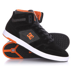 Кеды кроссовки высокие DC Nyjah High Se Black/Orange